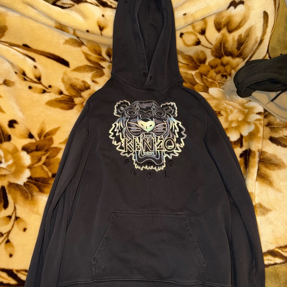 Kenzo Dark Gray Tiger Hoodie